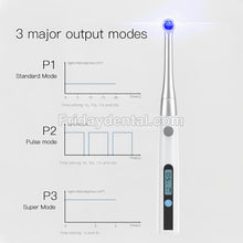 5W Dental Wireless 1S Cure Lamp LED Dental Curing Light Metal Head 3 Modes 1400 mW/cm2