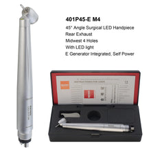 BEING 401P45 Dental 45 Degree Surgical Turbine Handpiece with LED Light 4 Hole