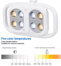 10W Dental Chair Light Infrared Inductive Oral Lamp 8 LED Dual-Color Adjustable
