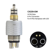 YUSENDENT COXO Dental LED Coupler 6 Hole Turbine Handpiece Coupling Fit KaVo NSK Sirona