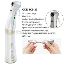 YUSENDENT COXO CX235C6-19/22/23 Dental Contra Angle 20:1 Reduction Surgical Handpiece E type