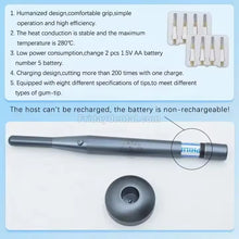 Dental Gutta Percha Cutter Endo Cutting Pen Battery Powered with 8 Tips