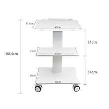 Mobile Medical Dental Cart Trolley with Wheels Steel Salon Lab Equipment for Doctor Dentist