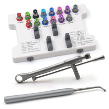 Universal Dental Implant Torque Wrench Prosthetic Kit with 14 Screwdriver