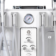 Getidy G13-B Portable Dental Unit with Compressor+ Curing Light +Scaler Handpiece +2/4 Holes