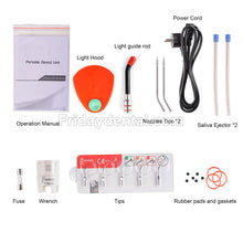 Getidy G13-B Portable Dental Unit with Compressor+ Curing Light +Scaler Handpiece +2/4 Holes