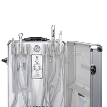 Getidy G13-B Portable Dental Unit with Compressor+ Curing Light +Scaler Handpiece +2/4 Holes
