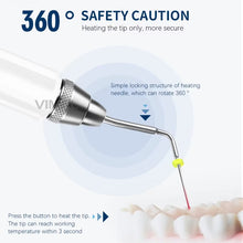 Dental Cordless Gutta Percha Heated Pen Obturation System Cutter With 2 Tips