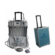 Greeloy GU-P206 Portable Dental Unit with Air Compressor, Curing Light and Scaler Handpiece