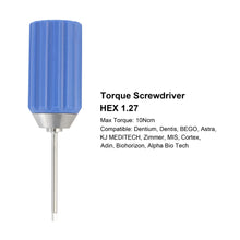 Dental Implant Torque Screwdriver 10Ncm Stainless Steel Manual Hex Driver 1.2 1.27 T5 T6