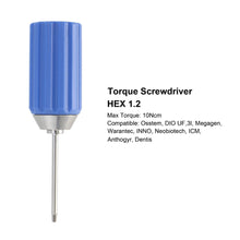 Dental Implant Torque Screwdriver 10Ncm Stainless Steel Manual Hex Driver 1.2 1.27 T5 T6