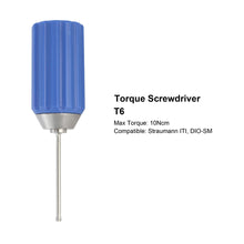 Dental Implant Torque Screwdriver 10Ncm Stainless Steel Manual Hex Driver 1.2 1.27 T5 T6