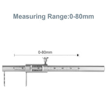 Dental Implant Instrument & Measuring Gauge Orthodontic Tools Sliding Caliper Double Scale (0-80mm)
