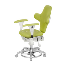 QY MDS-E3 Ergonomic Dental Microscope Stool Operator Chair with Armrest PU Leather