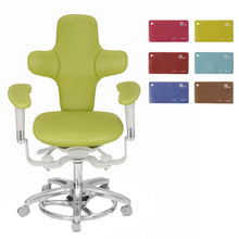 QY MDS-E3 Ergonomic Dental Microscope Stool Operator Chair with Armrest PU Leather