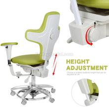 QY MDS-E3 Ergonomic Dental Microscope Stool Operator Chair with Armrest PU Leather
