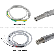 Dental Silicone Handpiece Tubing Hose Midwest 4 Hole Fiber Optic 6 Hole