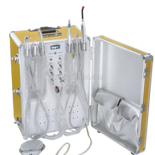 XS-341 Portable Dental Delivery Unit with Air Compressor + Scaler Handpiece + Curing Light