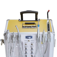 XS-341 Portable Dental Delivery Unit with Air Compressor + Scaler Handpiece + Curing Light