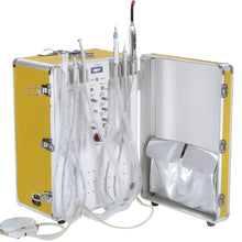 XS-341 Portable Dental Delivery Unit with Air Compressor + Scaler Handpiece + Curing Light