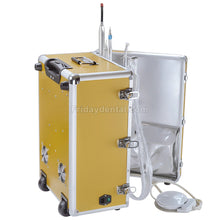 XS-341 Portable Dental Delivery Unit with Air Compressor + Scaler Handpiece + Curing Light