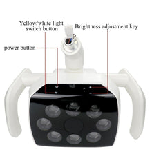 Dental Chair Surgical Lamp with Sensor 8 LEDs Oral Induction Light for Dental Chair