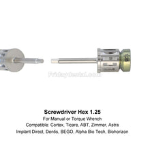 Dental Universal Implant Prosthetic Kit Screwdriver Multi-Unit Abutment Driver Wrench Set