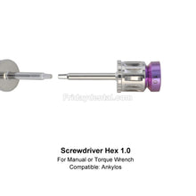 Dental Universal Implant Prosthetic Kit Screwdriver Multi-Unit Abutment Driver Wrench Set