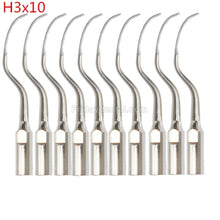 10Pcs H3 Dental Ultrasonic Scaler Perio Scaling Tips Fit Satelec / Woodpecker DTE Scaler Handpiece